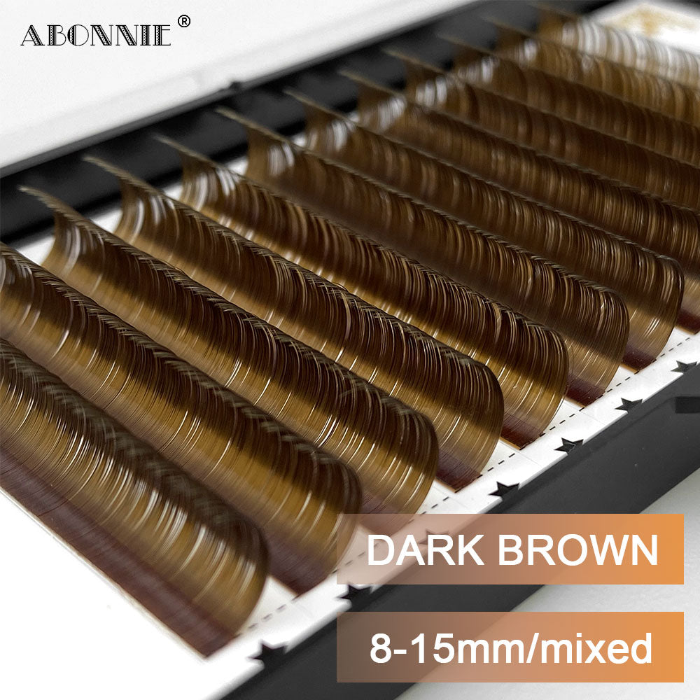 Dark Brown Eyelash Extension Mix 8-15mm