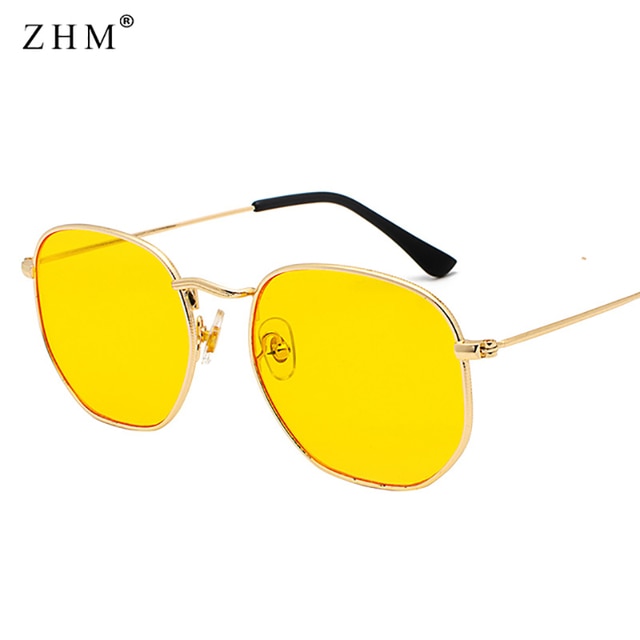 Men's Square Metal Frame Sunglasses