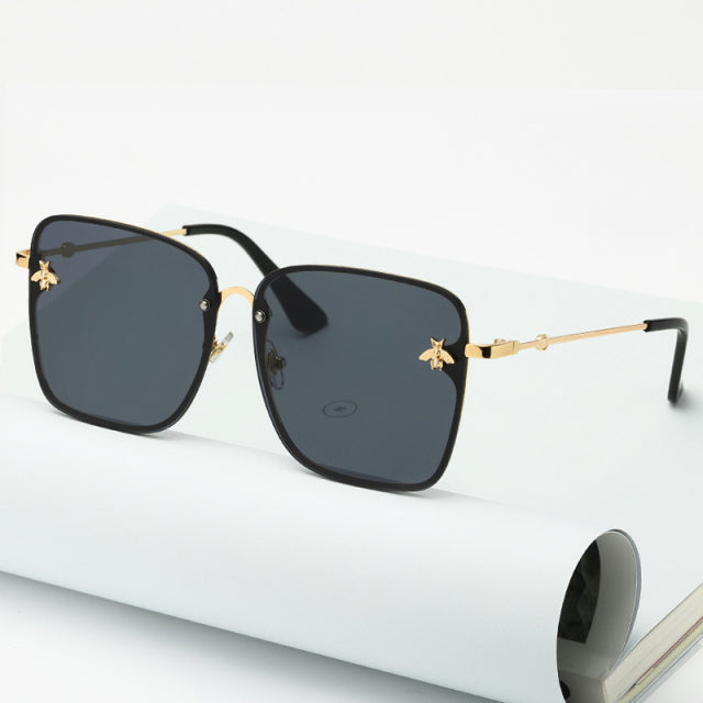 Rimless Square Bee Sunglasses