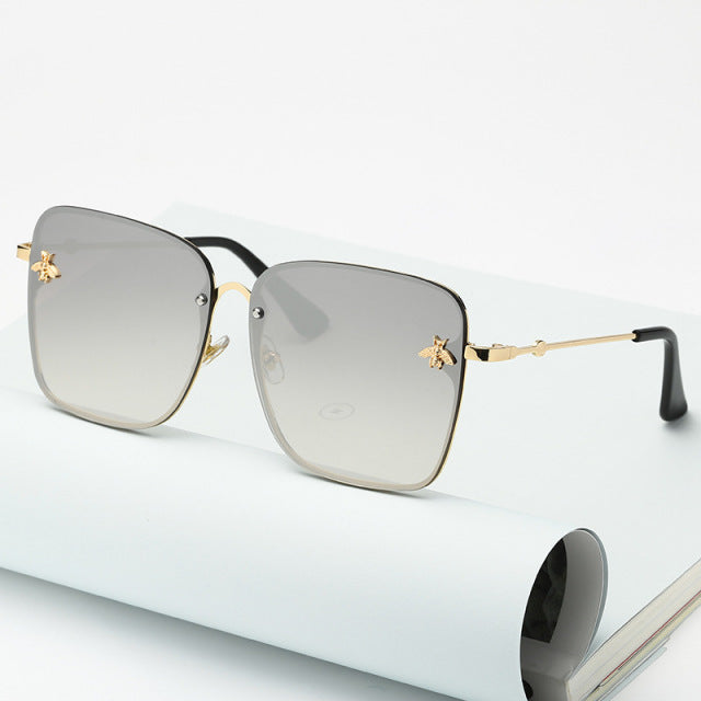 Rimless Square Bee Sunglasses