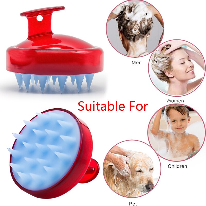 Manual Head Scalp Care Massage Shampoo Hair Comb Slimming Cleaning Brush Shower Bath Exfoliate Remove Dandruff Promote Hair Grow