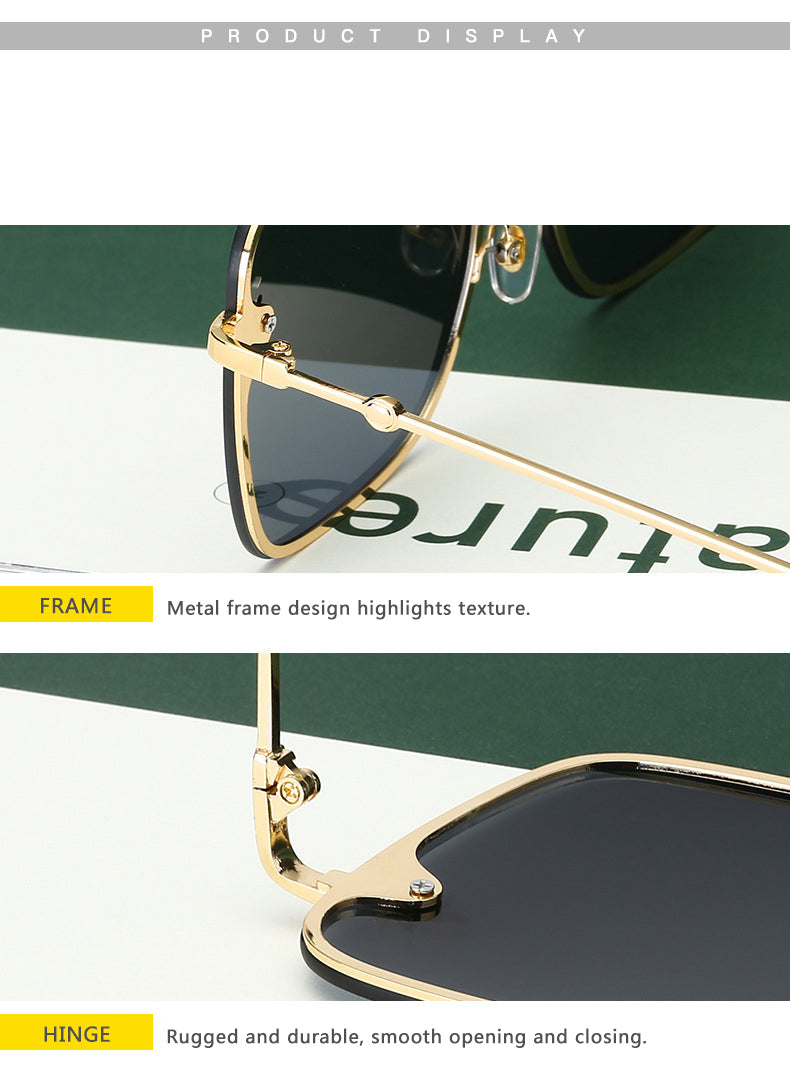 Rimless Square Bee Sunglasses