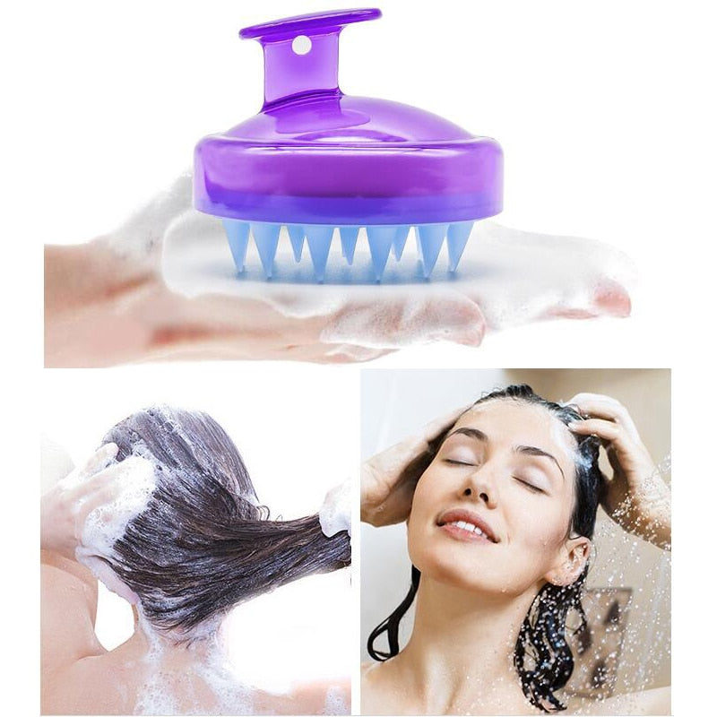 Manual Head Scalp Care Massage Shampoo Hair Comb Slimming Cleaning Brush Shower Bath Exfoliate Remove Dandruff Promote Hair Grow